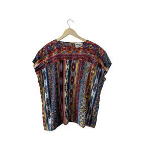 Savanna Jane Colorful Patterned Blouse